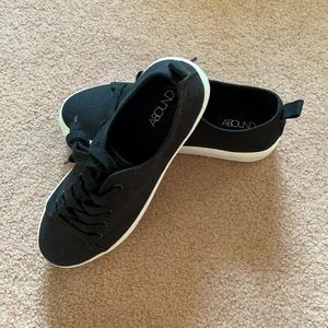 Black Platform Sneakers
